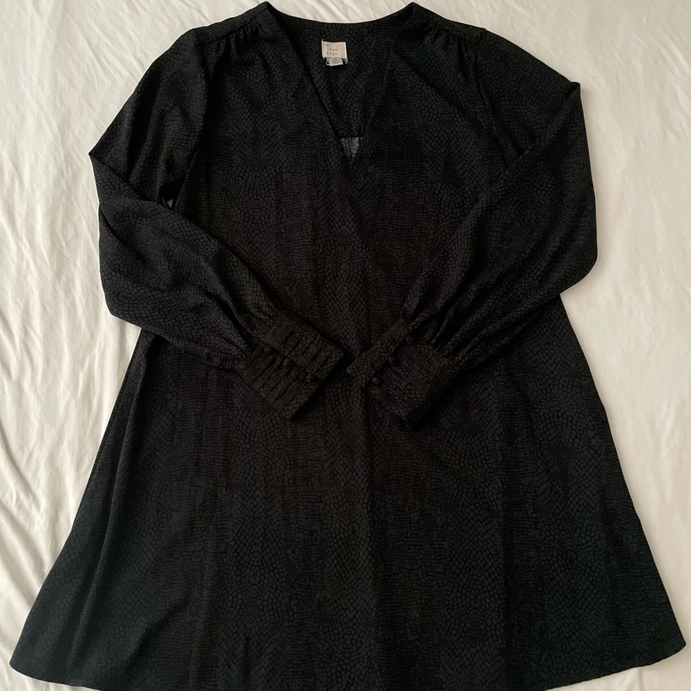 A New Day Long Sleeve A-Line Dress Green Reptile Print Size XS-S